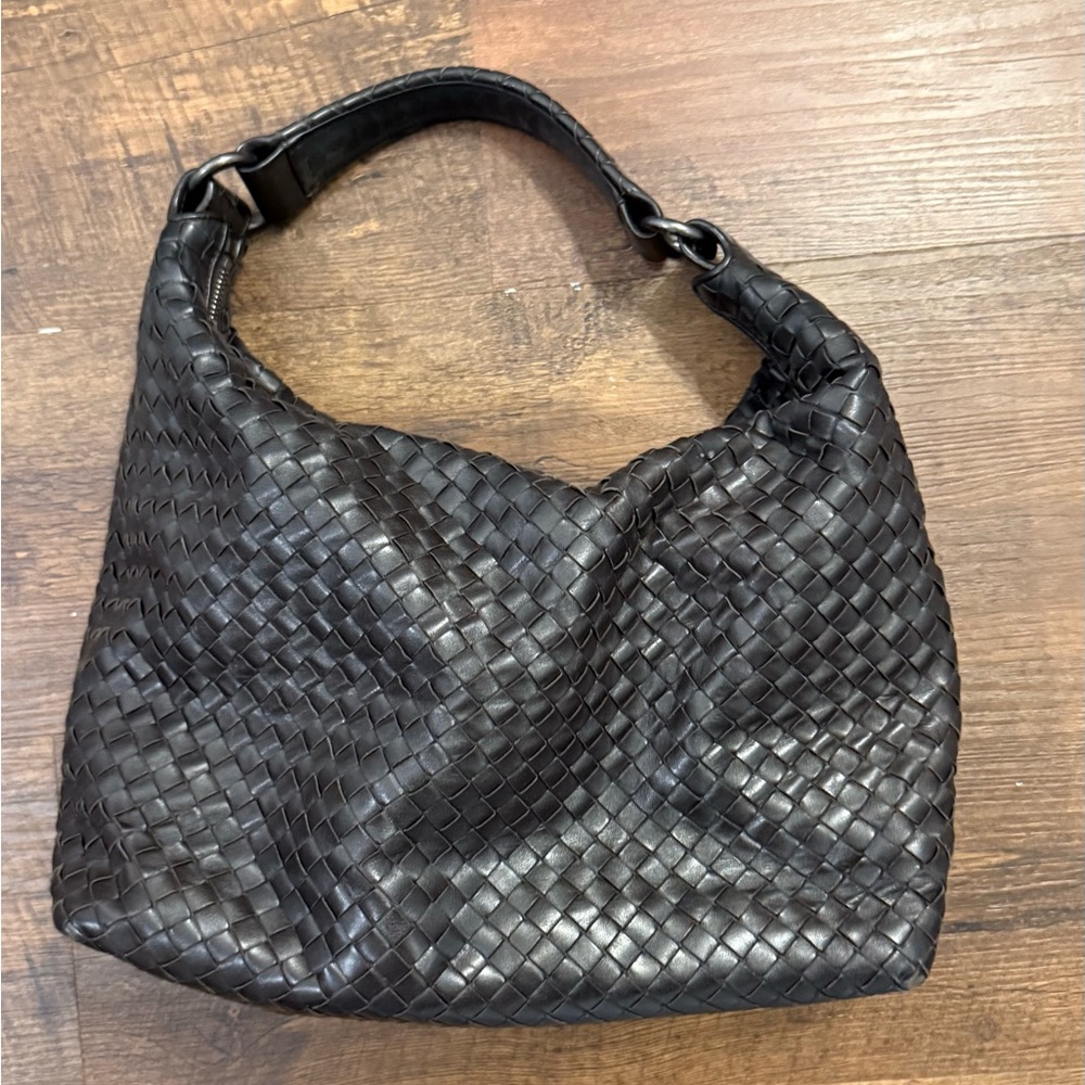 EUC Bottega Veneta Intrecciato Sloane Style Hobo Bag in Brown - Picture 2 of 13
